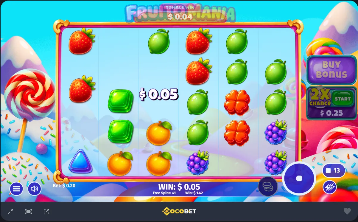 Machine à sous Sweet Bananas d'Axolotl Games sur Cocobet